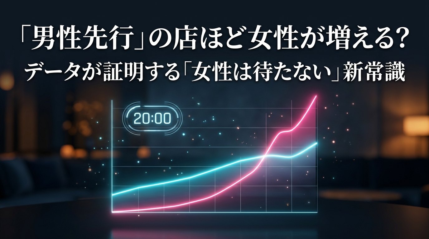男性先行のお店ほど女性が増える理由と女性は待たない新常識データ分析